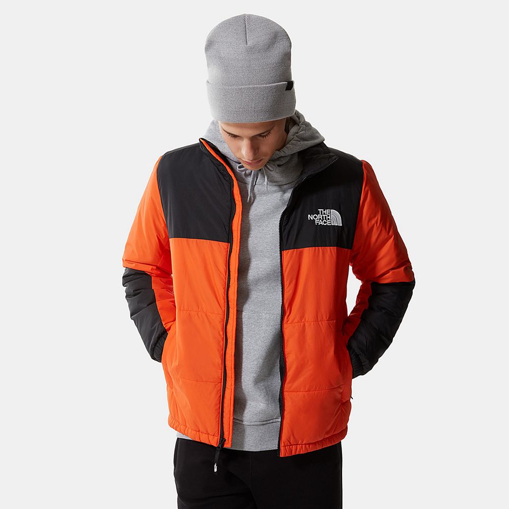 The North Face Puffer Jacket Mens Australia - The North Face Gosei Red Orange (ZAU-712506)